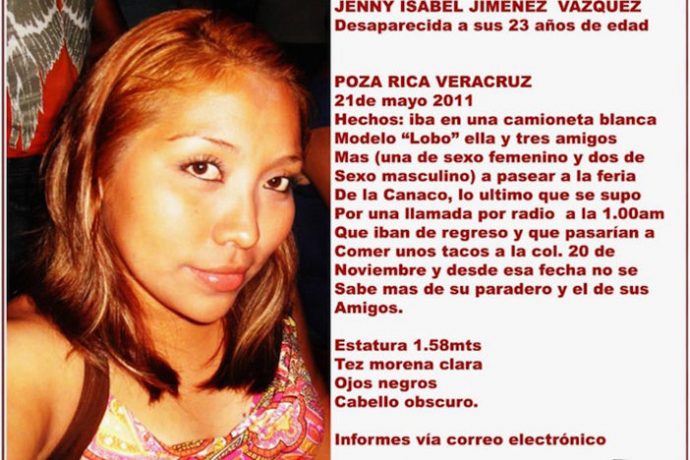 Ejecutan en Poza Rica a padre activista que buscaba a su hija, Jenny Isabel Jiménez Desaparecida-en-veracruz-c-702x468-690x460