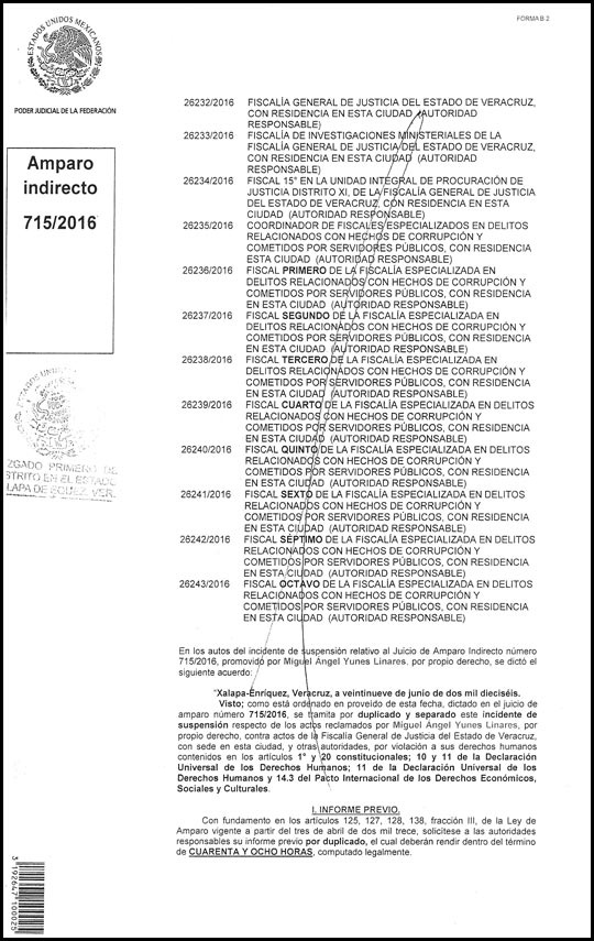 Juez federal ordena a fiscal admita y desahogue pruebas por denuncias de corrupción contra Duarte y  Para-fiscal