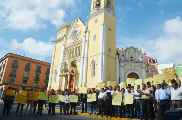 Los alcaldes cerrados varias hora el centro de Xalapa/Fotover