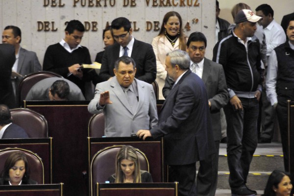 Durante la sesión de hoy en el Congreso Local/Fotover