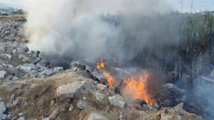La falta de actuación de autoridades provoca incencios en Veracruz/ Foto C.Baltazar
