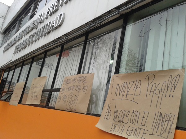 Protesta en la secretaría del trabajo/Foto: Francisco de Luna
