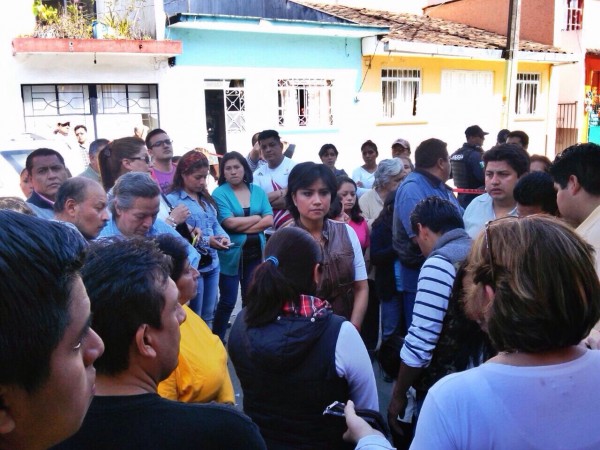El domingo 1 de febrero la precandidata del PRI Elizabeth Morales acudiò a la zona del Dique donde fue la explosión/Foto: Victor Hugo Moreno