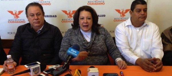 La presidenta del Comité Directivo Estatal del Movimiento Ciudadano, Rosario Quirasco busca imponer a Marcos Salas sin elección interna