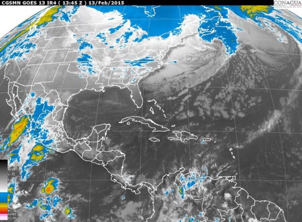 Persistirán los nublados con potencial para lluvias aisladas en Tamaulipas y Veracruz. Se esperan vientos del Norte con rachas de 50 km/h en la zona litoral.