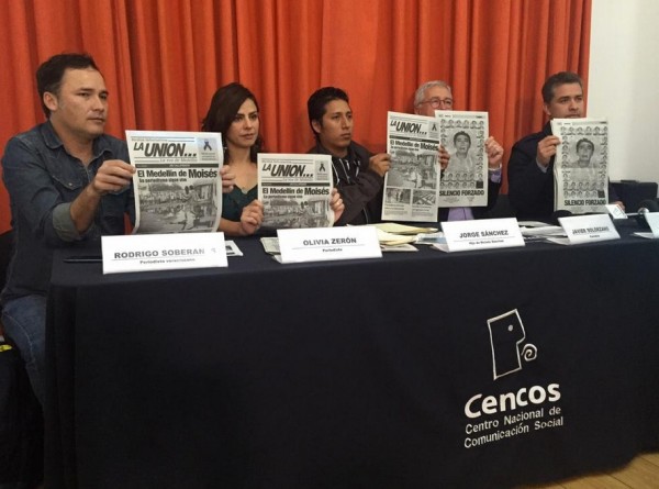 En la presentación de la Uniòn estuvieron los periodistas Javier Solórzano y Rodrigo Soberanes, Jorge Sánchez/Foto: Artículo 19