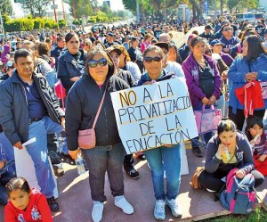 Protesta de maestros en D:F