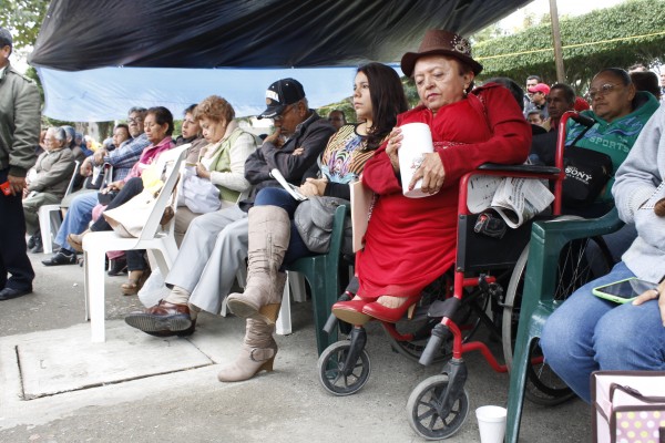 Los jubilados realizaron una huelga de hambre durante la segunda quincena de febrero pero no tuvieron respuestas del líder sindical/Fotover