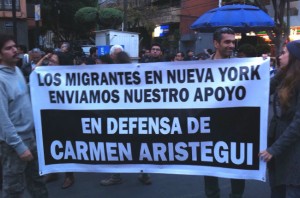 Hasta migrantes en Estados Unidos protestan por censura a Carmen Aristegui
