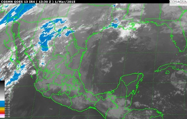Se mantendrá el incremento gradual de temperatura sobre la región con potencial de lluvia en el sur de Veracruz