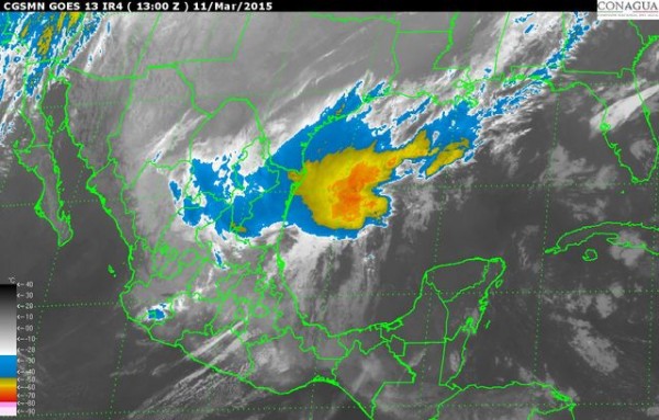 Aumento de nublados y potencial de lluvias localmente fuertes en Tamaulipas, norte y zona montañosa de Veracruz. Evento de Norte sobre el litoral costero de Tamaulipas y Veracruz