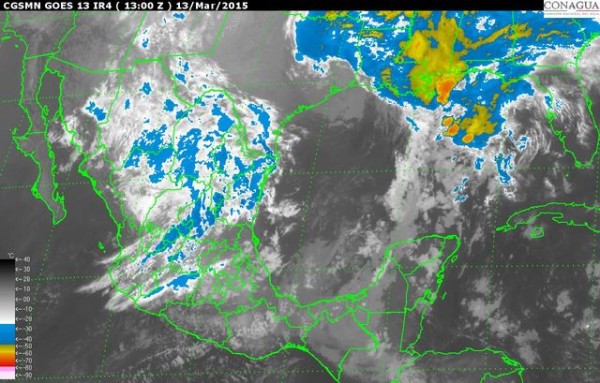 Potencial de lluvias localmente fuertes en el sur de Veracruz.  El ambiente continuará fresco a frío en la región y algunos periodos de sol