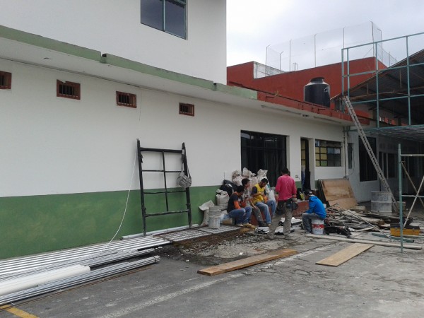 Al edificio la dan las últimas manitas de gato/Plumas Libres