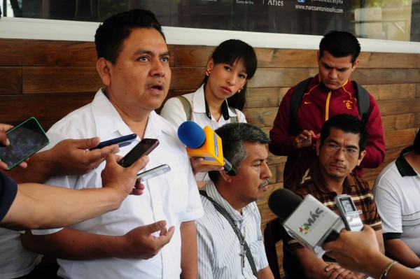 Los locatarios desalojados ofrecieron una conferencia de prensa en Xalapa/Fotover