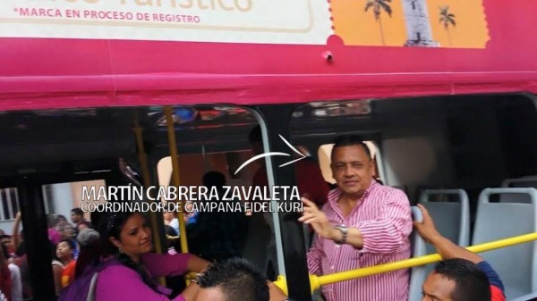Hicieron campaña a favor del candidato priísta disfrazando el desfile de los tiburones