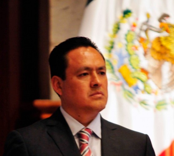Pedro Montalvo en su toma de protesta el pasado 23 de diciembre 2014/Fotover