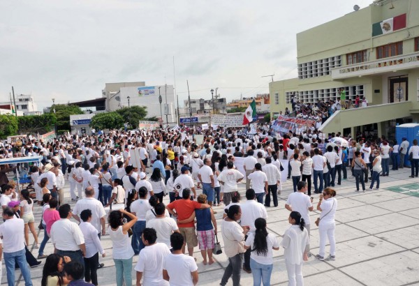 Marcha por la paz en Coatzacoslcos. Septiemre 2014/Fotover