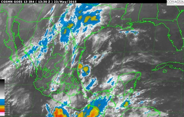 Se mantendrá el potencial para lluvias en la mayor parte de la región de pronóstico y un ambiente caluroso a muy caluroso principalmente en el sur de Veracruz.