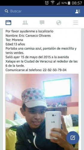 Los tratantes siguen operando en la zona conurbada, ahora desaparece niño de 13 años