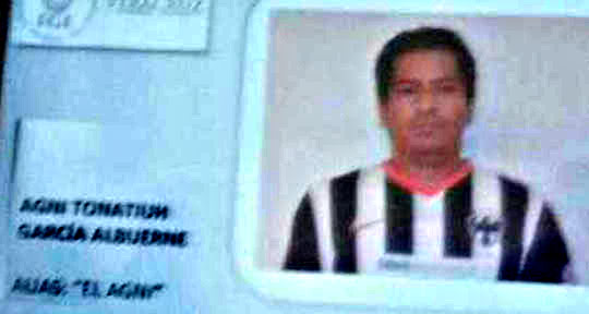 Agni Tonatiuh García Albuerne, alias "El Agni", uno de los presuntos secuestradores y asesinos de Columba Campillo
