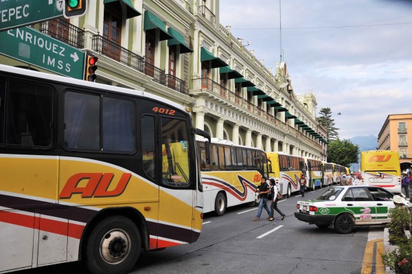 El centro de Xalapa fue cerrado por varias horas/Fotover