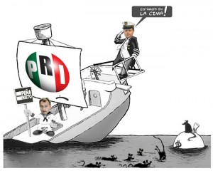 Economía en caída libre con el PRI en los Pinos