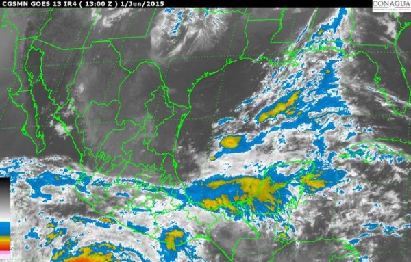 Potencial para lluvias y ambiente caluroso a lo largo de Tamaulipas y Veracruz.