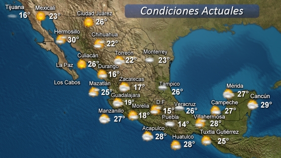 Continuarán el potencial de lluvias para en Tamaulipas y Veracruz así como ambiente caluroso a muy caluroso en zonas de planicie y costa.
