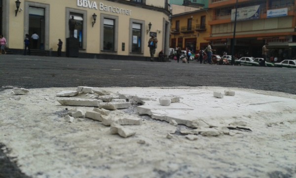 La placa de Regina Martínez fue robada/Foto: Francisco de Luna
