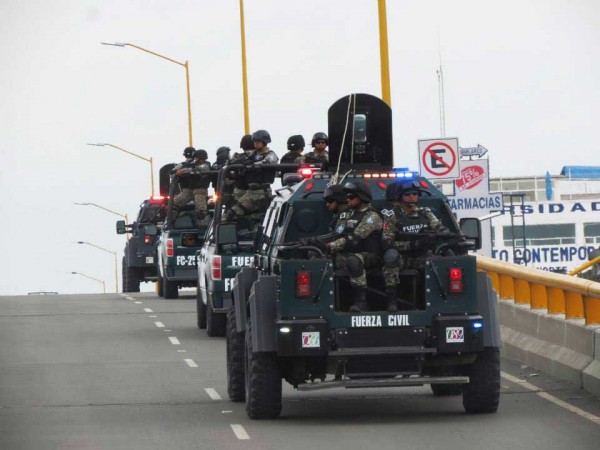 Entrada de la policía estatal en Poza Rica el pasado 2 de julio para desplazar a la policía municipal/Fotover