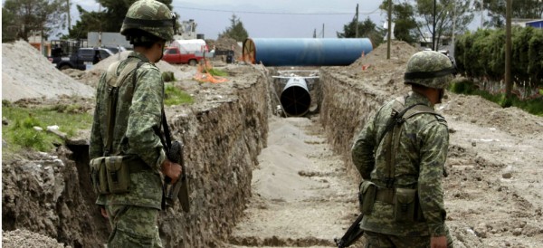 La salida por donde supuestamente el Chapo Guzmán se escapó/ Foto Xinhua