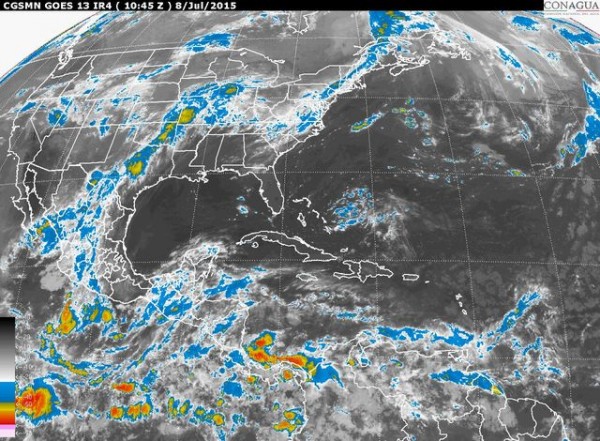 Para este miércoles siguen previéndose lluvias y tormentas eléctricas vespertinas a nocturnas en zonas montañosas y nocturnas a matutinas en planicies y costa.