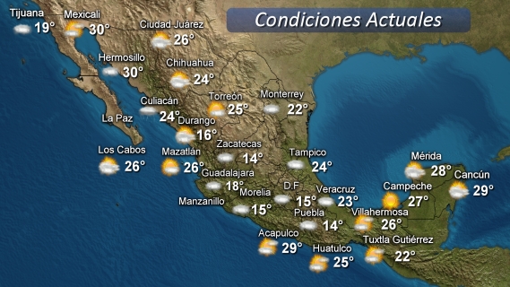 Durante este sábado seguirán las lluvias y tormentas eléctricas, las cuales se espera sean de mayor importancia en las zonas montañosas de Veracruz.