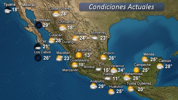 Siguen previéndose lluvias y tormentas eléctricas vespertinas a nocturnas en zonas montañosas y nocturnas a matutinas en planicies y costa, especialmente en la entidad veracruzana. 