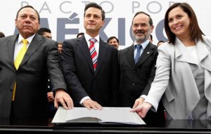 El Pacto por México complicidad de PRI,PAN,PRD, Verde Ecologista y otros para vender al país al mejor postor