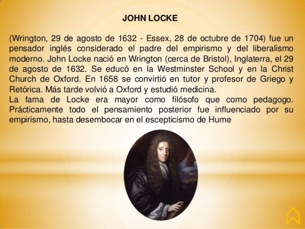 1632 un 29 de agosto, nace el filósofo británico John Locke...