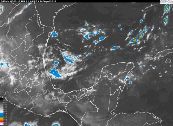 Seguirá el ambiente caluroso a muy caluroso durante el día en la mayor parte de la región. Se esperan lluvias fuertes (25 a 50 mm) puntuales en zonas altas del río Coatzacoalcos.