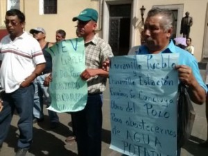 Habitantes de Chavarrillo se manifestaron en demanda de agua