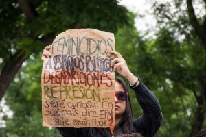 Marcharon para exigir justicia por asesinato de una trabajadora del hogar a la que victimaron por estar en el departamento a donde llegó Rubén Espinosa
