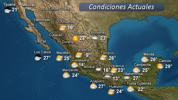 Se mantiene potencial de lluvias fuertes en zonas serranas de Veracruz así como temperaturas máximas que favorecerán ambiente cálido a caluroso.