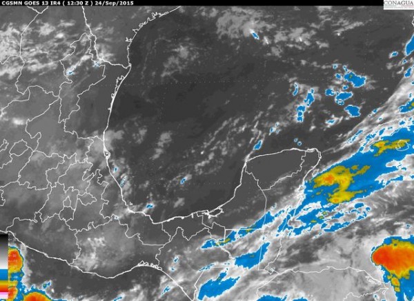 Persistirá el potencial para lluvias en Tamaulipas y Veracruz, esperándose de mayor importancia en el sur de la entidad veracruzana