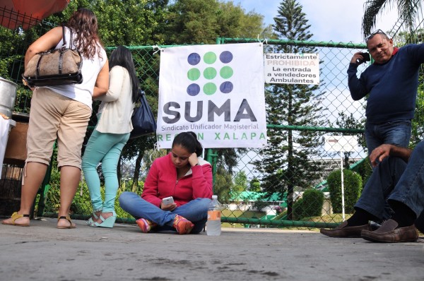 Protesta de profesores en la SEV/Archivo-Fotover