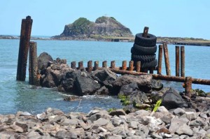 Las rocas de Balzapote en región de Tuxtla son las primeras que se destruirán