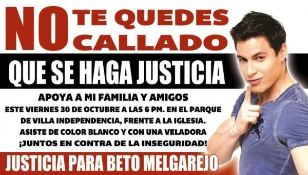 Isis Yoselyn Rodrítuez, esposa del atleta Beto Melgarejo, convoca a la marcha para este viernes....