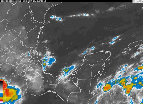 El paso del frente frío No. 6 y el canal de baja presión que se asocia, continuarán ocasionando nublados con potencial para lluvias fuertes en Tamaulipas y Veracruz. 