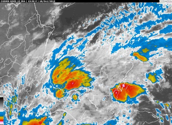 Se mantendrá el cielo nublado en Tamaulipas y Veracruz, con potencial de lluvias torrenciales, principalmente en el sur de la entidad veracruzana.