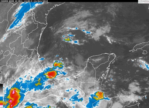 Potencial de lluvias significativas en el Sur de Veracruz así como disminución paulatina de la intensidad del viento.