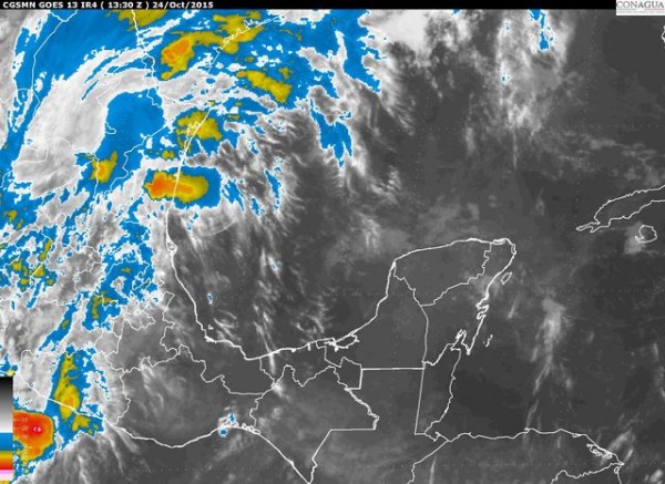 Se prevén lluvias intensas en Tamaulipas y muy fuertes sobre el norte de Veracruz en las próximas 24 horas. El viento estará dominando del Sureste en ambas entidades en el mismo periodo .