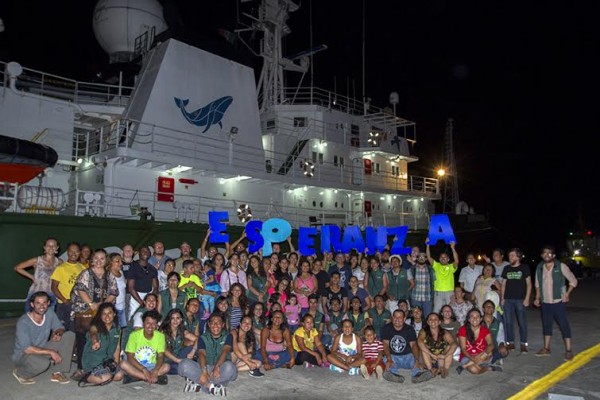 Unas 3 mil 100 personas visitaron el barco este fin de semana