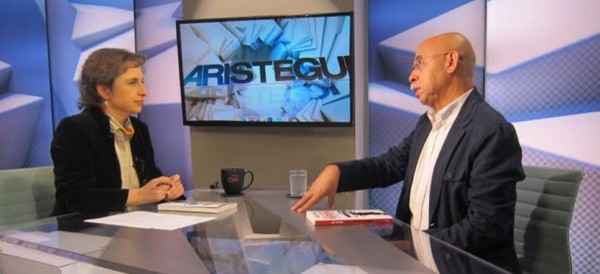 Carmen Aristegui entrevista en CNN al periodista Pepe Reveles